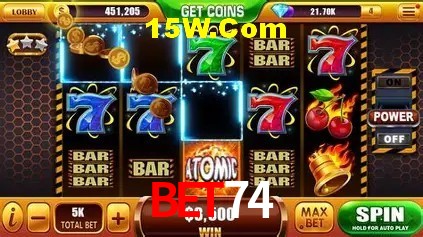 Jackpots e promoções na Bet74